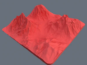 snow valley 3D Model