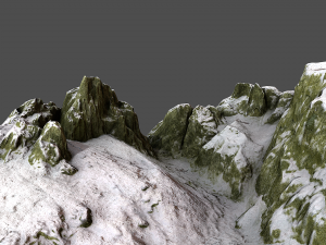 mountain pass Modèle 3D