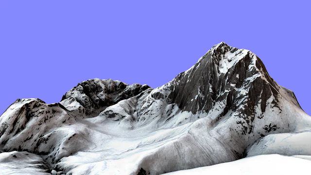 snow mountain 3D Model .c4d .max .obj .3ds .fbx .stl .blend 