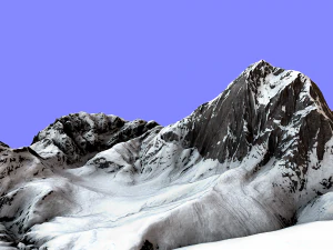 montagna di neve Modello 3D