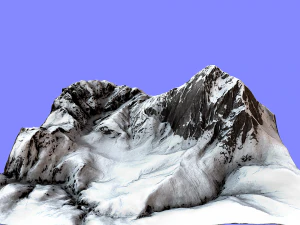snow mountain 3D Model