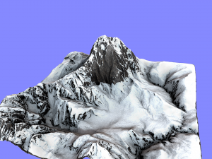 snow mountain Modèle 3D