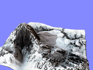 snow mountain Modèle 3D