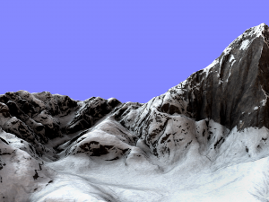 snow mountain Modèle 3D