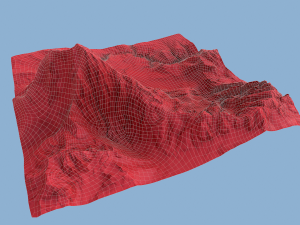 snow mountain Modèle 3D