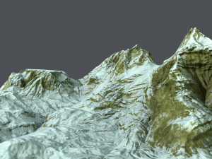 mountain under snow 3D Model