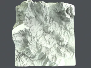 mountain under snow 3D Model