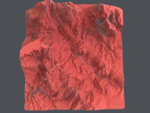 mountain under snow 3D Model
