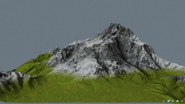 mountain 3D Model .c4d .max .obj .3ds .fbx .stl .blend 