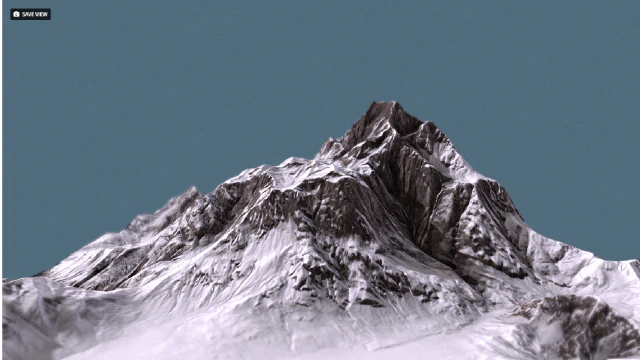 mountain under the snow 3D Model .c4d .max .obj .3ds .fbx .stl .blend 
