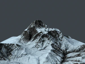 mountain under the snow 3D Model