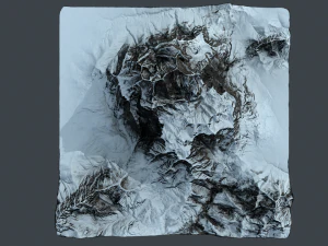 mountain under the snow 3D Model