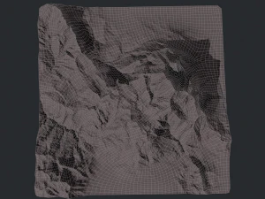 mountain under the snow 3D Model