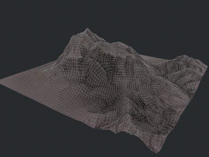 mountain under the snow 3D Model