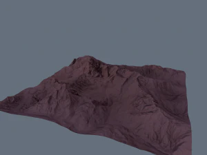 mountain under the snow 3D Model