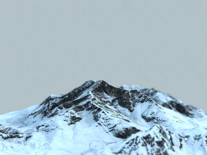 berg onder de sneeuw 3D Model