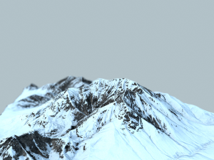 mountain under the snow 3D Model