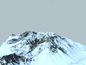 mountain under the snow 3D Model
