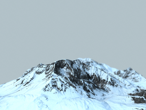 mountain under the snow 3D Model