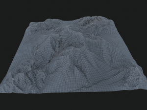 mountain under the snow 3D Model