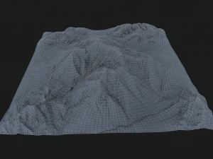 mountain under the snow 3D Model