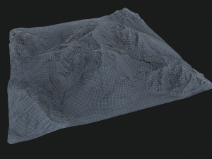 mountain under the snow 3D Model