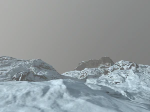 земля льоду та снігу 3D Модель