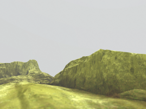 mossy rock terrain 3D Model