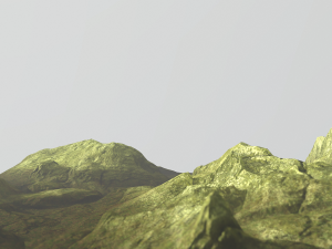 mossy rock terrain 3D Model