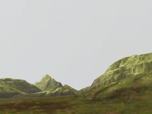 mossy rock terrain 3D Model