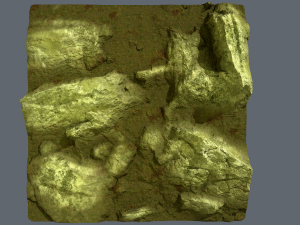 mossy rock terrain 3D Model