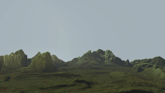 mossy rock terrain 3D Model .c4d .max .obj .3ds .fbx .stl .blend
