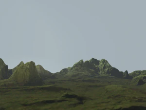 omszały teren skalny Model 3D