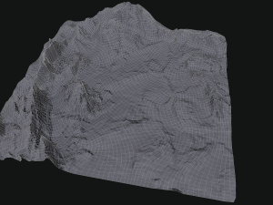 mossy rock terrain 3D Модель