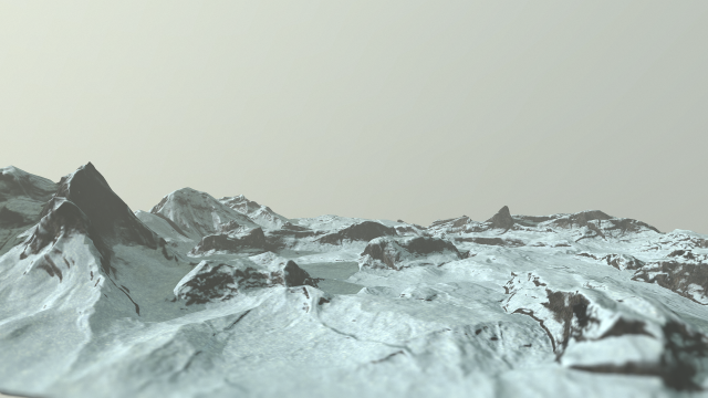 snow terrain 3D Model .c4d .max .obj .3ds .fbx .stl .blend