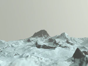 снежная местность 3D Модель