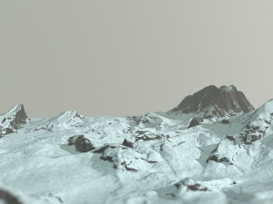snow terrain 3D Model