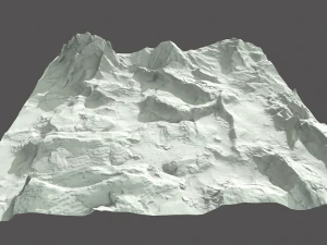 снежная местность 3D Модель