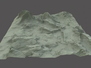 снежная местность 3D Модель