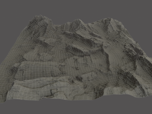 snow terrain 3D Model