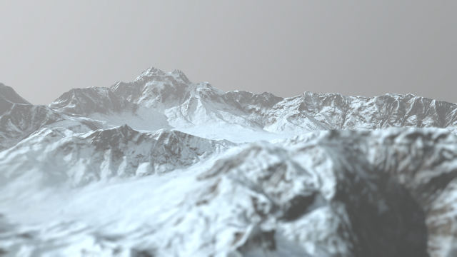 snow mountains 3D Model .c4d .max .obj .3ds .fbx .stl .blend 