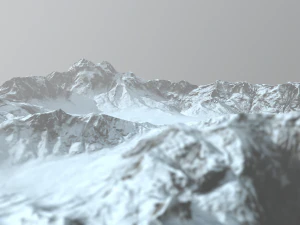 雪山 3Dモデル