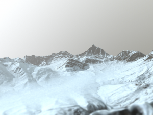 snow mountains 3D Model