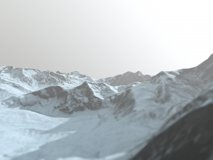 snow mountains 3D Model