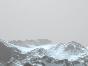 snow mountains 3D Model