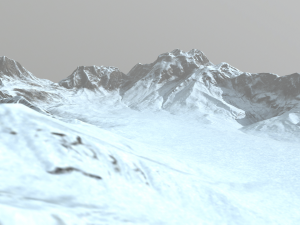 snow mountains 3D Model