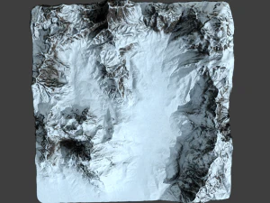 snow mountains 3D Model