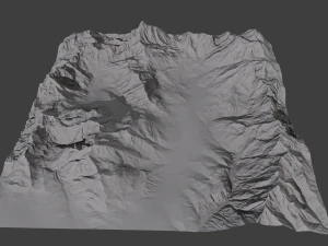 snow mountains 3D Model