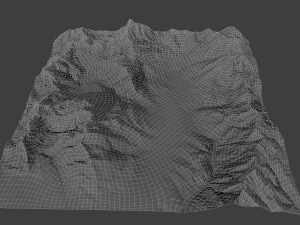 snow mountains 3D Model