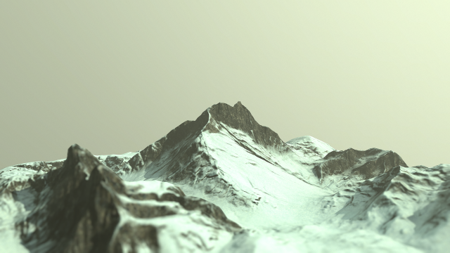 snow mountains Model 3D .c4d .max .obj .3ds .fbx .stl .blend